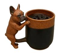 Premium Coffee Mug, Dog Shape Drinkware Cup, 3D Animal Design Mug, Ceramic Construction, Comfortable Grip Style, Decorative Beverage Cup for Coffee Tea Milk Use Home Workplace