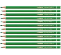 Premium Colouring Pencil - STABILO Original - Pack of 12 - leaf green | Pack of 12, Vermilion Green