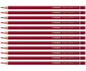 Premium Colouring Pencil - STABILO Original - Pack of 12 - permanent red deep