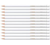 Premium Colouring Pencil - STABILO Original - Pack of 12 - titanium white | Pack of 12, titanium white