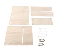 Premium Composite Wood Bat House, Weatherproof, Easy to Install, Ideal Space for Ecosystem, Made of Prime Material, 1 with Sturdy Hooks, 15 Screws and 5 Mounting Plate