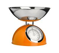 Premium Constructed 5Kg Red Kitchen Scale, Retro Style Kitchen Scale, Iron Steel Constructed Baking Scale Premier Housewares Orange One Size
