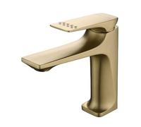 Premium Copper Bathroom Sink Faucet - Single Handle Hot & Cold Mixerd h 60cm Hose Included Basin Tap for Modern Bathrooms