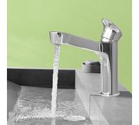 Premium Copper Bathroom Sink Faucet White Galvanized Hot & Cold Water Mixer Ideal for Vanities UnderSink Washbasins Modern WC & Bathroom Cabinets