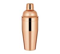 Premium Copper Cocktail Shaker 24 oz / 750 ml - Stainless Steel with Built-in Strainer & Leak-Proof Lid - Professional Bar Mixer for Home, Parties & Bartenders - Stylish Copper Finish