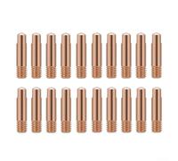 Premium Copper M6 x 24 mm Welding Tips for MB15AK MIG/MAG Torch - 20-Pack, 0.6/0.8/0.9/1.0/1.2 mm Bore Sizes, High-Temp Resistant Consumables(0.8mm)