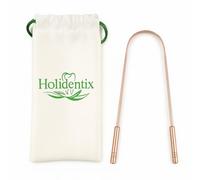 Premium Copper Tongue Scraper, Traditional Holistic Oral Care Tool for Fresh Breath, Copper Tongue Cleaner