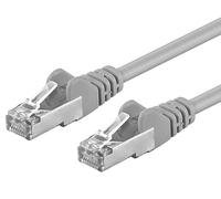 Premium Cord Patch Cable CAT6a S-FTP, RJ45-RJ45, AWG 26/7, 0.25 m, Colour: Grey