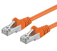 Premium Cord Patch Cable CAT6a S-FTP, RJ45-RJ45, AWG 26/7 1.5 m Orange