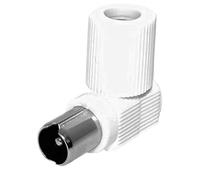 Premium Cord TV Aerial Connector IEC Angled M 75 Ohm