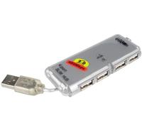 Premium Cord USB 2.0 Hub 4-Port No Power Supply with Integrated Cable