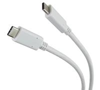 Premium Cord Cable USB 3.1 Male C/Male to USB 3.1 C/Male White 1m