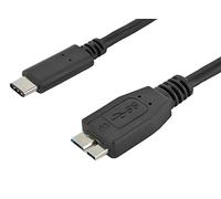 Premium Cord Cable USB 3.1 Male C to USB 3.0 Male Micro-B Male 0.6 m