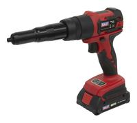 Premium Cordless Riveter 20V 2Ah Lithium Ion Adjustable Nozzle 9000N Power Tool
