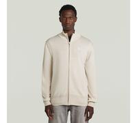 Premium Core Full Zip Knit - White - Men M