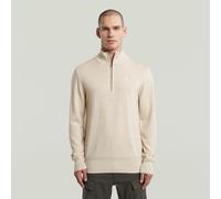 Premium Core Half Zip Knit - White - Men M