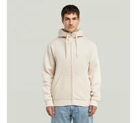 G-Star Hooded Zip Sweater Premium Core Full Zip White Men M