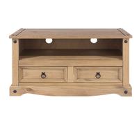 Core Products Corona Flat Screen Tv Unit, Antique Waxed Pine H51.0Cm X W95.0Cm X D43.0Cm