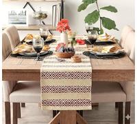 Premium Cotton Designer Table Runner - 36 x 183 cm(14x72 Inches) - Elegant Décor for Dining Tables - Handcrafted Quality- The Home Talk (Chocho Design)