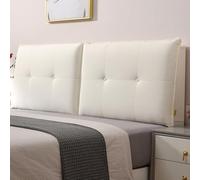 Premium Cotton Linen Bed Cover with Reading Pillow Dustproof Mattress Protector Hypoallergenic Cushion for Queen Size Bed (190 * 60 * 10cm Includes Bedside Sleeve)
