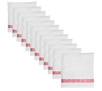 Premium Cotton Saree Covers (Pack of 12) - Breathable Garment Bags for Closet Organization - with Transparent Window and Durable Zipper - Large Size for Sarees, Suits, and Dresses