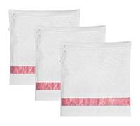 Premium Cotton Saree Covers (Pack of 3) - Breathable Garment Bags for Closet Organization - with Transparent Window and Durable Zipper - Large Size for Sarees, Suits, and Dresses
