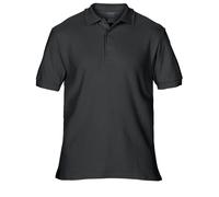 Premium Cotton Sport Double Pique Polo Shirt Gildan Black XXL