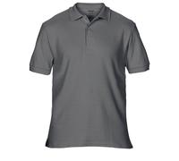 Premium Cotton Sport Double Pique Polo Shirt Gildan Charcoal XL