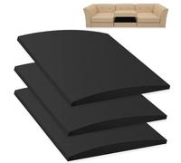 Premium Couch Cushion Support for Sagging Sofas 70x70x5cm Curved Foam Seat Repair Under-Cushion Support Board Set of 3 Durable Black Enhances Comfort & Longevity