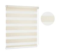 Premium Cream Day and Night Zebra/Vision Window Roller blind, 17 width sizes, 27.6" x 59" (70cm Wide x 150cm Drop)