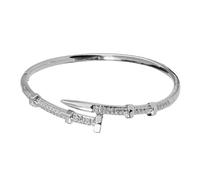 Premium Crystal Armlet - Elegant Shimmering Hand Chain | Versatile Cubic Zirconia Bangle for Bridesmaids, Prom Nights, Evening Gala, Luxury Accessory for Birthdays Travel