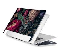 Premium Crystal Case for HP Envy x360 16-inch 2-in-1 Laptop 2024 Release, Creative Patterns Ultra-Slim Lightweight Scratch-Resistant Black Hard Shell with Professional Protection, Vintage Flower