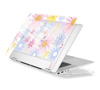 Premium Crystal Case for HP Envy x360 16-inch 2-in-1 Laptop 2024 Release, Floral Patterns Ultra-Slim Lightweight Scratch-Resistant Clear Hard Shell with Professional Protection, Sunflower