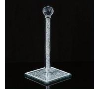 Premium Crystal Crushed Diamond Paper Towel Holder - Elegant and Functional Kitchen Roll Dispenser