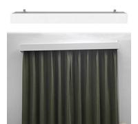 Premium Curtain Pole Box Cover 3 in 1 Curtain Track Pelmets for Windows & Showers Versatile 18ft Curtain Rod with Straight Tracks & Fittings Ideal for Home & Kitchen Use