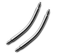 Premium Curved Spring Bar Pins | 1.8mm Diameter | 2 Pack Bent Watch Pins | 22 mm (22mm)