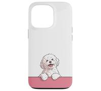 Premium Cute Maltese Happy Puppy Funny White Dog Case for iPhone 13 Pro