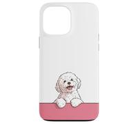 Premium Cute Maltese Happy Puppy Funny White Dog Case for iPhone 13 Pro Max