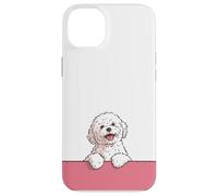Premium Cute Maltese Happy Puppy Funny White Dog Case for iPhone 14 Plus