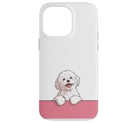 Premium Cute Maltese Happy Puppy Funny White Dog Case for iPhone 14 Pro Max