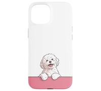 Premium Cute Maltese Happy Puppy Funny White Dog Case for iPhone 15
