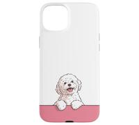 Premium Cute Maltese Happy Puppy Funny White Dog Case for iPhone 15 Plus