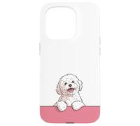 Premium Cute Maltese Happy Puppy Funny White Dog Case for iPhone 15 Pro