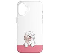 Premium Cute Maltese Happy Puppy Funny White Dog Case for iPhone 16