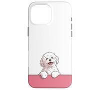 Premium Cute Maltese Happy Puppy Funny White Dog Case for iPhone 16 Pro Max