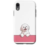 Premium Cute Maltese Happy Puppy Funny White Dog Case for iPhone XR