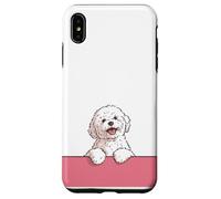 Premium Cute Maltese Happy Puppy Funny White Dog Case for iPhone XS Max