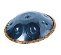 Premium D Minor Handpan Drum - 10 Notes 432Hz/440Hz | Complete Set with Bag, Mallets, Stand | Beautiful Purple Finish