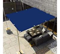 Premium Dark Blue Recular Sun Sail 1.2x2.4m - UV Protect Canopy for Patio, Balcony, Pool & Garden - Includes Mounting Ropes - Right Angle Sune