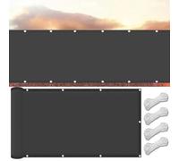 Premium Dark Grey Sun Sail Canopy 580x680 cm, UV 98% Protection, Waterproof, Tear-Resistant, Lightweight Shade for Garden, Patio, Deck, Outdoor Use